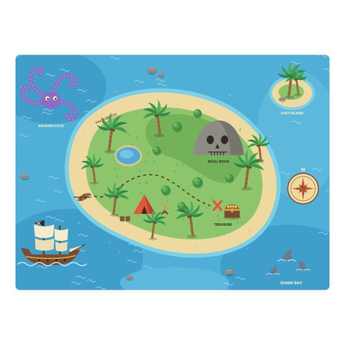 Pirate island kids - kids, table