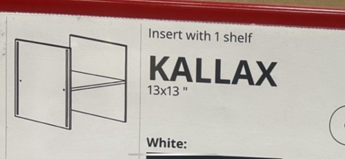 Ikea kallax insert white with - ikea,