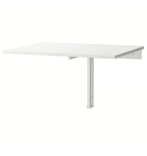 White folding wall mouted - white,