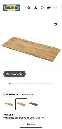 Ikea karlby oak vaneer - karlby,