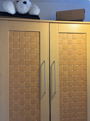 Double wardrobe with drawers - wardrobe,